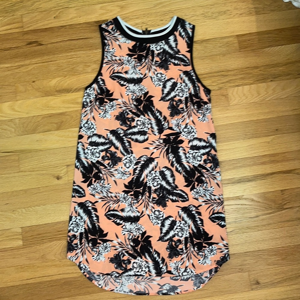 DESIGN LAB LORD & TAYLOR pink white and black dress